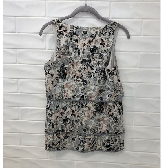 Kensie Floral Print Layered Top - Picture 3 of 5